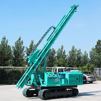 Crawler Photovoltaic Hydraulic Pile Hammer 4m 5m 6m Deep Solar Foundation Sheet Pile I-Beam U-Shaped Rig with Engine and Pump