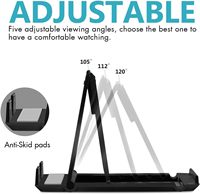 Support de téléphone portable extensible, support de tablette, support de téléphone portable réglable, pliable, multi-angles, portable, support de poche en ABS