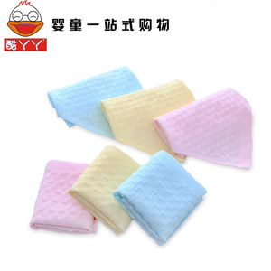 Cotton Checkered <b>Square</b> Baby Towel Quick-Dry Infants And Young Children Home Use 50g Or Less - Product Image 5
