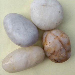 Nhà Máy Cung Cấp Vườn Tự Nhiên Giảm Vòng Tuyết Trắng Sỏi Đá Và Màu Xanh Lá Cây Sông Sỏi Đá Và Bãi Biển Đen Sỏi - Product Image 3