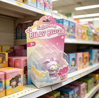 Emballage personnalisé en blister 3 volets, transparent, épaisseur 1 mm, disposition personnalisée des cavités, blister en plastique PET, boîte pour figurines de jouets pour enfants
