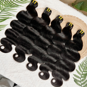 Bán buôn chưa qua chế biến nguyên liệu cơ thể Trinh Nữ sóng phần mở rộng tóc con người bó, 10A 12A lớp biểu bì phù hợp tóc VIỆT Nhà cung cấp - Product Image 4