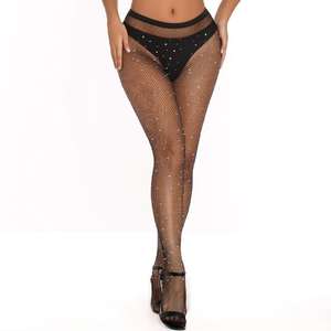 Bas résille taille haute pour femmes Collants résille club Panty Tricotage Net Pantyhose Trouser Mesh Lingerie - Product Image 2