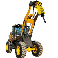 Casseur hydraulique pour chargeuse compacte avec burin pour la construction et les mines