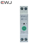 Disjoncteur miniature intelligent Télécommande sans fil WIFI 1-63A Réglable 90-300V 50/60Hz Protection ignifuge Surcharge