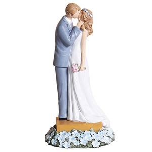 Personalizada mini estatuilla de casados pequeños adornos nupciales para regalos de boda aniversario boda estatuilla artesanía de resina - Product Image 4