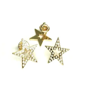 Badges en forme d'étoile d'or, le meilleur et le moins cher, 20 pièces, décoratifs, strass en métal