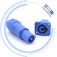 Connecteur de câble d'alimentation à affichage LED, bibeleau, prise d'alimentation, 3 pôles, verrouillage torsadé, adaptateur de connexion de la série PowerCON