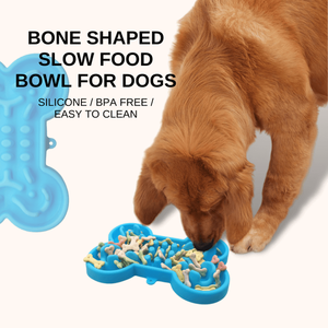 Mumlu tuval köpek maması kasesi lüks yavaş besleyici köpek kase yavru seyahat yemek kasesi Pet su tutucu - Product Image 2