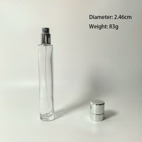 Botol Parfum Silinder Mewah Desain Baru 30ml, Botol Parfum Kaca Isi Ulang Semprot