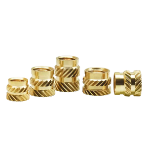 Écrous moletés en laiton galvanisé/nickelé usinés CNC, inserts filetés sur mesure M2-<span class=keywords><strong>M10</strong></span> pour l'exploitation minière selon dessin - Product Image 5