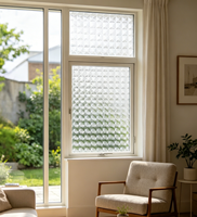 Wasserdichte Statische Fensterfolie für Privatsphäre, Klebefreier Dekorativer Vinyl-Aufkleber für Heimdekoration