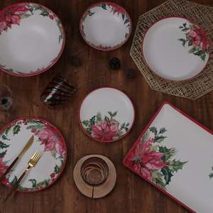 Tazón para Servir de <span class=keywords><strong>Melamina</strong></span> Irrompible, Diseño Multiusos, Duradero, con Patrón Personalizado, Apto para <span class=keywords><strong>Microondas</strong></span>, de Grado Alimenticio, Reutilizable - Product Image 4