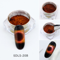 Poudre magnétique caméléon Shengzhu rouge brun 5DLS20B