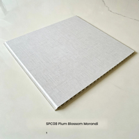 Panneau décoratif SPC creux en PVC résistant à l'humidité et ignifuge, largeur 400 mm, plusieurs longueurs, pas besoin de peinture, revêtement mural