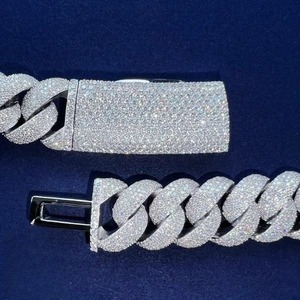 Cadena Cubana de Diamantes Moissanite Más Vendida para Hombres y Mujeres, Joyería Hip Hop Ajustable, Regalo Disponible al Mejor Precio - Product Image 2