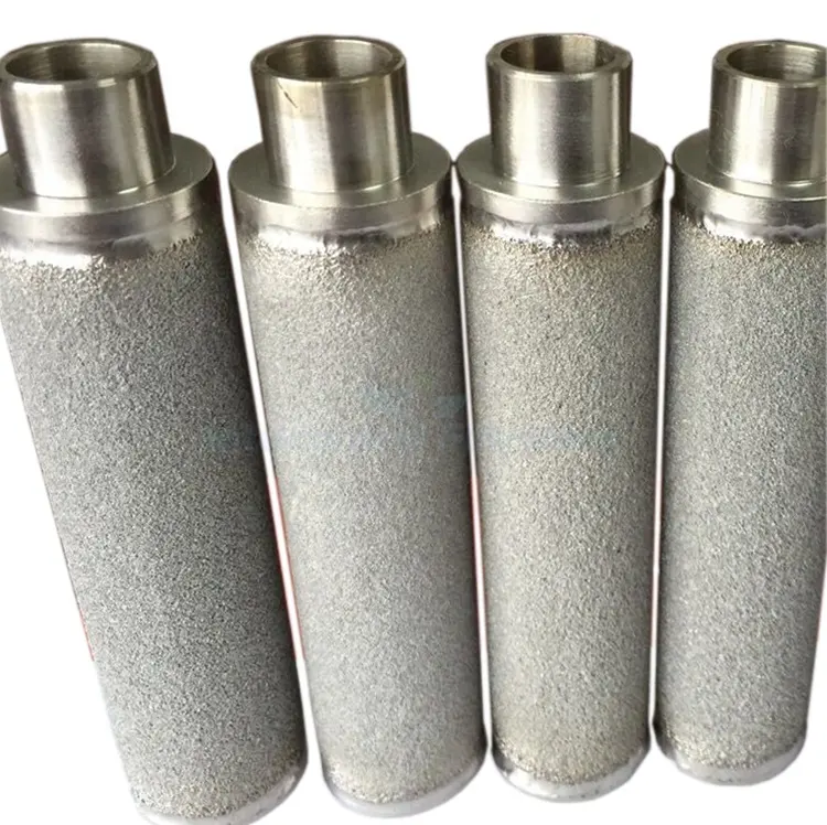 high precision filter 1 2 5 10 micron SS 304 316L sintered stainless steel porous metal sintered filter element