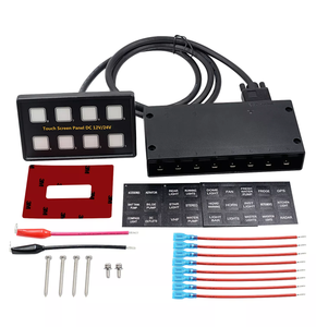 12V/24V phổ 8 gang dẫn màn hình cảm ứng Bảng điều chỉnh chuyển đổi + Mỏng chuyển đổi hộp điều khiển + Dây Xe thuyền xe tải RV biển - Product Image 3
