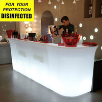 hot sale mobile illuminated led bar counter for nightclub