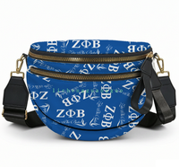 Sac bandoulière Gamma Phi Delta Sorority, design élégant avec lettres grecques, sac banane unisexe, sac bandoulière de voyage pour l'extérieur