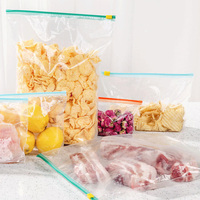 Sacs à fermeture éclair en PE/CPE de qualité alimentaire sans BPA - Résistants au congélateur, faciles à ouvrir, réutilisables pour le réfrigérateur/les fruits surgelés/les légumes/les épices