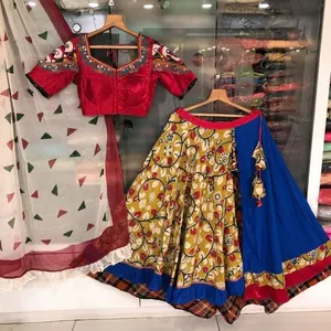 2018 फैशनेबल शादी फैशन पहनने Lehenga चोली-Bandhej दुपट्टा-बॉलीवुड शैली Ghaghra चोली-डिजाइनर फैशन Lehenga चोली