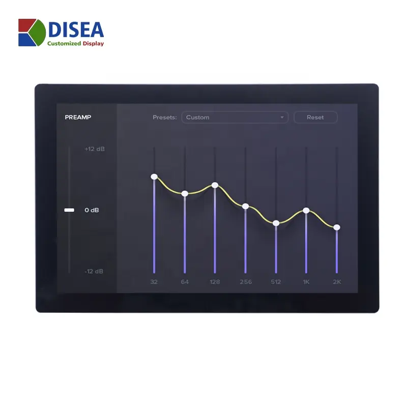 DISEA Custom 40PIN 8bit LVDS 1280X800 IPS TFT LCD โมดูล10นิ้วจอแสดงผลด้วยหน้าจอสัมผัสแบบ Capacitive