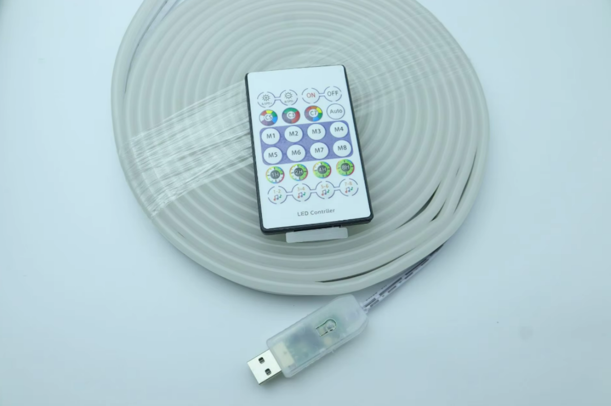 USB 5V IP67 2M Copper RGB Neon Rope Lights LED Strips Wi-Fi APP Control Music Sync Dimmable DIY Mode Game Room Decoration · image 5