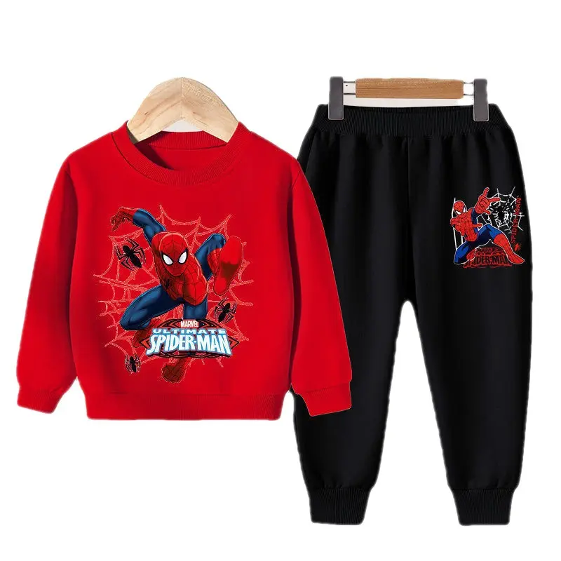 Super Hero Cartoon Boy Sports Suit For kids Children Cotton Long Sleeve Set Fall Winter Jogging Suits