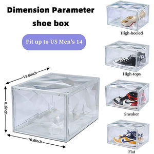 <span class=keywords><strong>Caja</strong></span> de <span class=keywords><strong>zapatos</strong></span> apilable gigante <span class=keywords><strong>jordan</strong></span>, <span class=keywords><strong>caja</strong></span> de <span class=keywords><strong>zapatos</strong></span> de plástico magnético con logotipo personalizado, venta al por mayor - Product Image 4