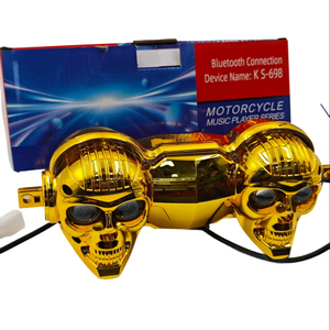 Altavoz de motocicleta de calavera de diseñador adecuado para varios modelos de motocicleta <span class=keywords><strong>MP3</strong></span> multifuncional a prueba de agua - Product Image 1