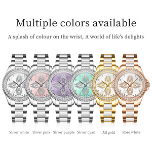 CLARE SHINE 1806 Elegante Orologio al Quarzo da Donna, Nuovo Design con Cinturino in Ceramica, Casual e Semplice con Dettagli Brillanti - Product Image 5