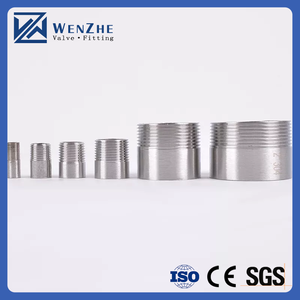 201 304 316 thép không gỉ Hàn núm vú với một bên chủ đề NPT BSP bspt nam ren nửa khớp nối núm vú - Product Image 2