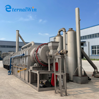 Eeuwigdurende Pyrolyseoven Carbonisatiemachine voor stro/rijstvlies houtskool Bio-char Koolstofstaalconstructie