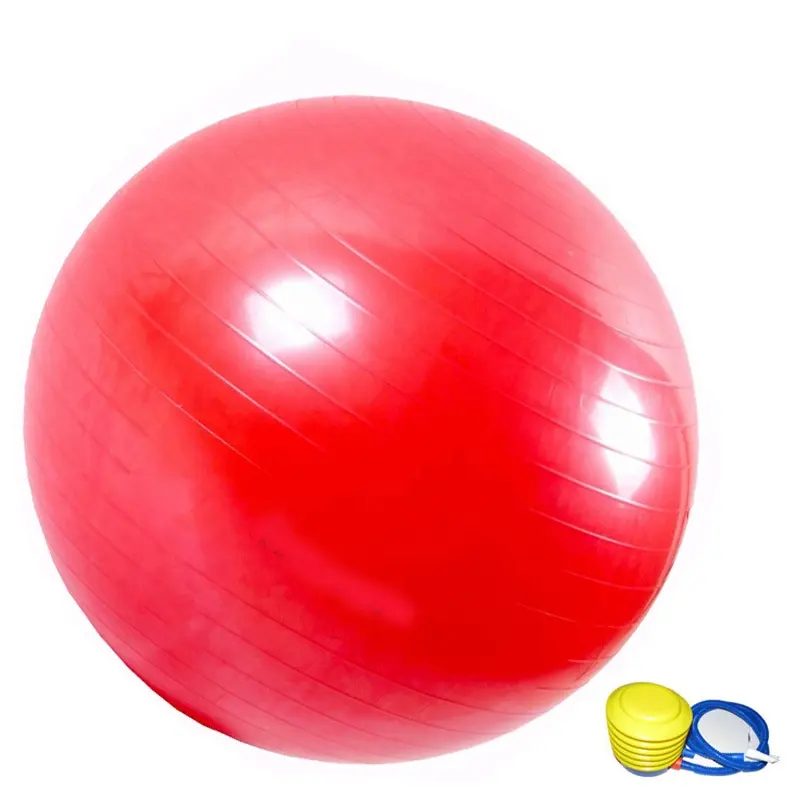 Bola de yoga personalizada com logotipo, fitness, atacado, pvc, 55cm, 65cm, 75cm