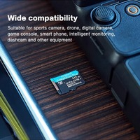 Kartu Memori Kingston Canvas Go Plus Micro TF SD 128GB 64GB C10 U3 A2 V30 Carte SD Memoria 256GB 512GB Hingga 200Mbs SDCG4