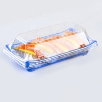 Boîtes à sushi recyclables en PET personnalisées pour restaurants, emballages alimentaires à emporter, barquettes, contenants en plastique pour sushi