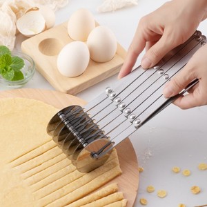 Đa vòng Con lăn Pasta Pastry dao thép không gỉ bánh pizza Slicer mì bột Cutter Divider mở rộng bánh xe cắt bánh pizza - Product Image 5