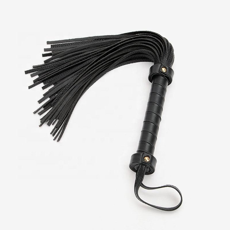 Leather Spank Whip - Adult Games Fetish Flogger Slave Paddle