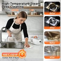 Nettoyeur Vapeur Électrique à Écran Tactile pour Usage Domestique : Vitres, Cuisinières, Fours, Briques de Porcelaine, Interstices de Fenêtres, Climatiseurs, Réfrigérateurs