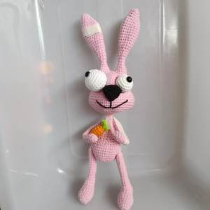 Venta al por mayor juguetes tejidos hechos a mano juguetes <span class=keywords><strong>de</strong></span> ganchillo <span class=keywords><strong>Amigurumi</strong></span> algodón relleno conejo <span class=keywords><strong>jirafa</strong></span> juguete - Product Image 2
