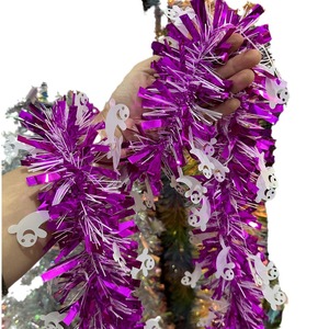 Guirlande de Noël DAMAI en paillettes violettes avec fantômes en PET pour la décoration de fête et de la maison, Zhejiang Chine - Product Image 5