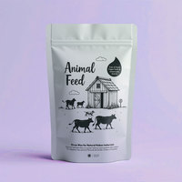 Usine fournissant personnalisé meilleure vente vache et mouton cheval 5kg 10kg 20kg 25kg alimentation animale sac d'emballage à fond plat