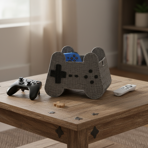 Paniers <span class=keywords><strong>de</strong></span> rangement suspendus modernes faits à la main en corde <span class=keywords><strong>de</strong></span> papier, design manette <span class=keywords><strong>de</strong></span> jeu, pour chambre gamer, écologiques - Product Image 2