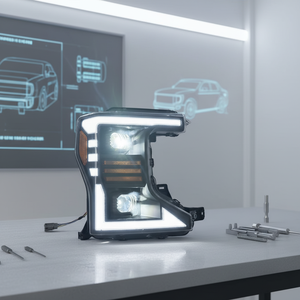 F250 सुपर ड्यूटी 2020 के लिए हेडलाइट 2021 2022 नए 12v 6000k सफेद या पीले रंग के साथ - Product Image 6