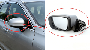 Rétroviseur extérieur gauche/droit pour Volvo XC60 2012-2017, pliable électriquement, chauffant, avec mémoire, sans BLIS (référence 31371143/31371147) - Product Image 3