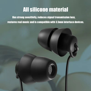 Sleep ecouteurs cabeza plana con cable en el estilo del oído sueño sin micrófono de presión del oído ecouteurs - Product Image 5