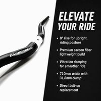 Guidon de trottinette électrique Carbonrevo réglable en hauteur – Pièce de rechange premium pour la ville