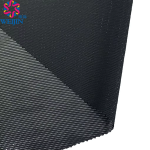 Mẫu Miễn Phí 150Gsm Đàn Hồi 125Cm Đan Polyester Spandex Thoải Mái Dễ chịu <span class=keywords><strong>Net</strong></span> Điện Màu Đen Lưới Hữu Cơ Vải Thể Thao Vải - Product Image 2