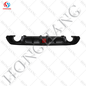 Chaoshenghang fabrication brillant noir fibre de carbone couleur pare-chocs arrière diffuseur lèvre pour Infiniti Q60 2017-2021 avec lumière LED - Product Image 5